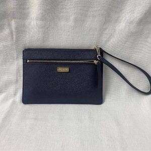 Kate Spade Elegant Navy Blue Wristlet Clutch